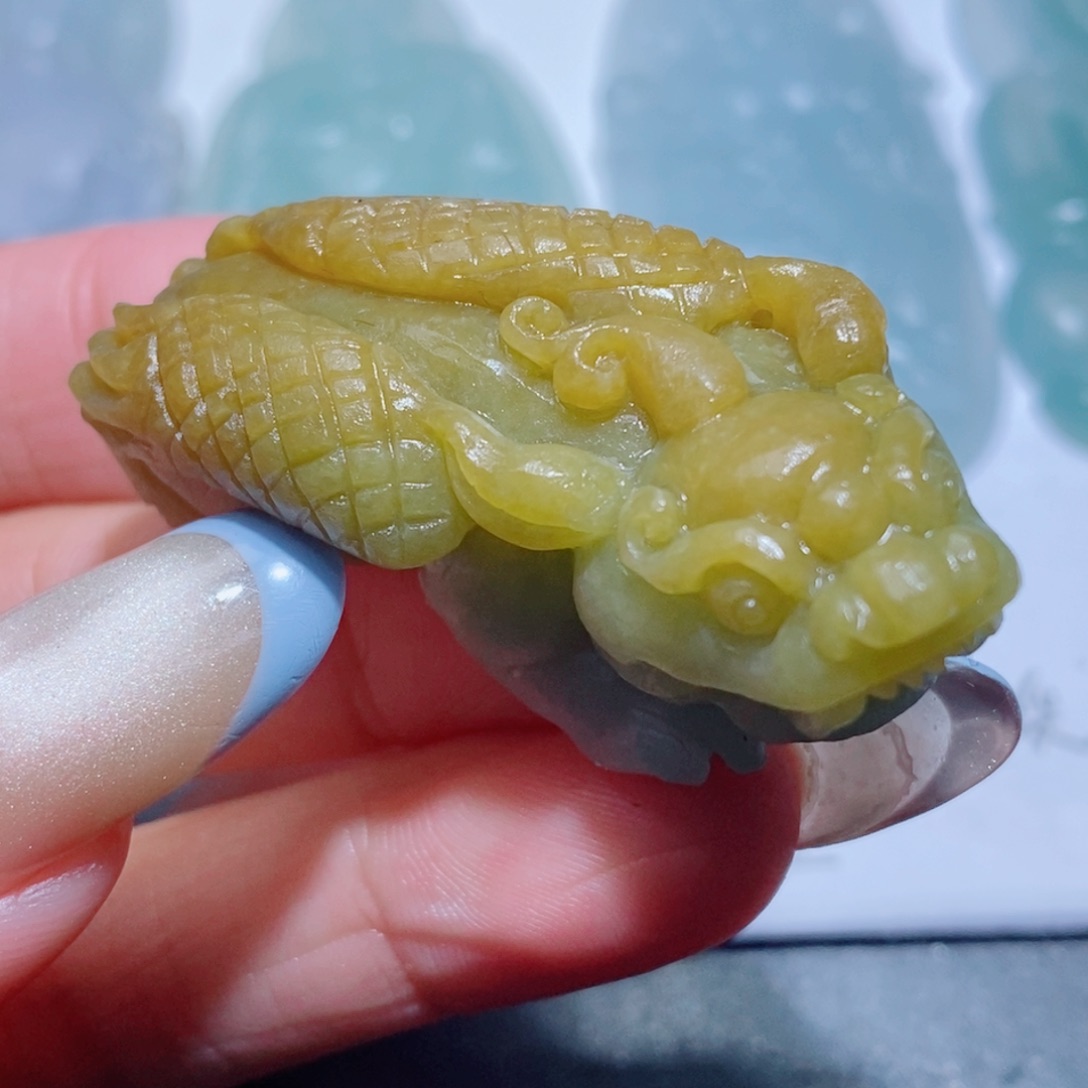 定制翡翠未镶嵌定制毛货翡翠挂件