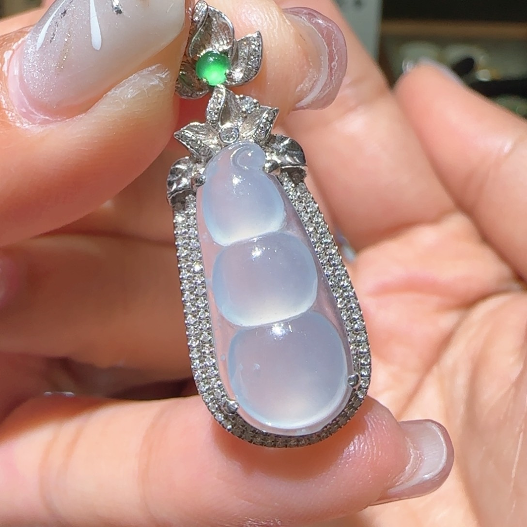 【闪购商品】翡翠颈饰18K金镶嵌缅甸