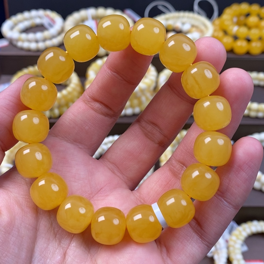 蜜蜡珠宝奇石未镶嵌13.2mm同料