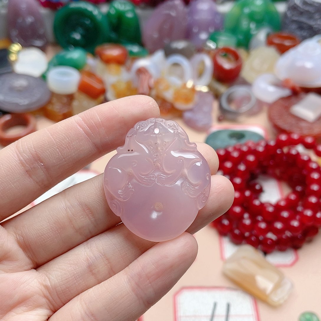 玛瑙/玉髓颈饰合金凤**天