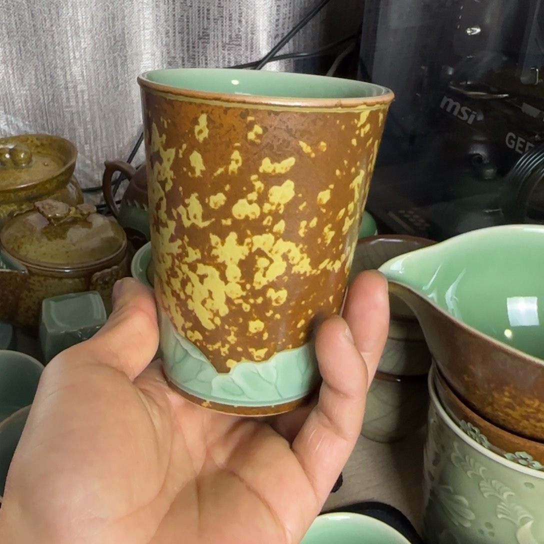 小金茶具青瓷茶器