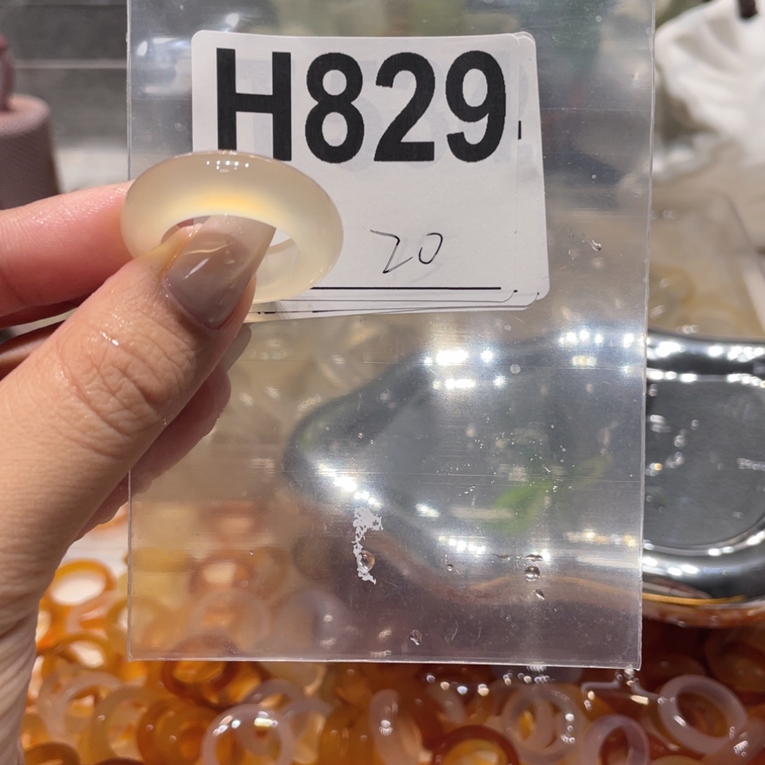 玛瑙/玉髓未镶嵌戒指829