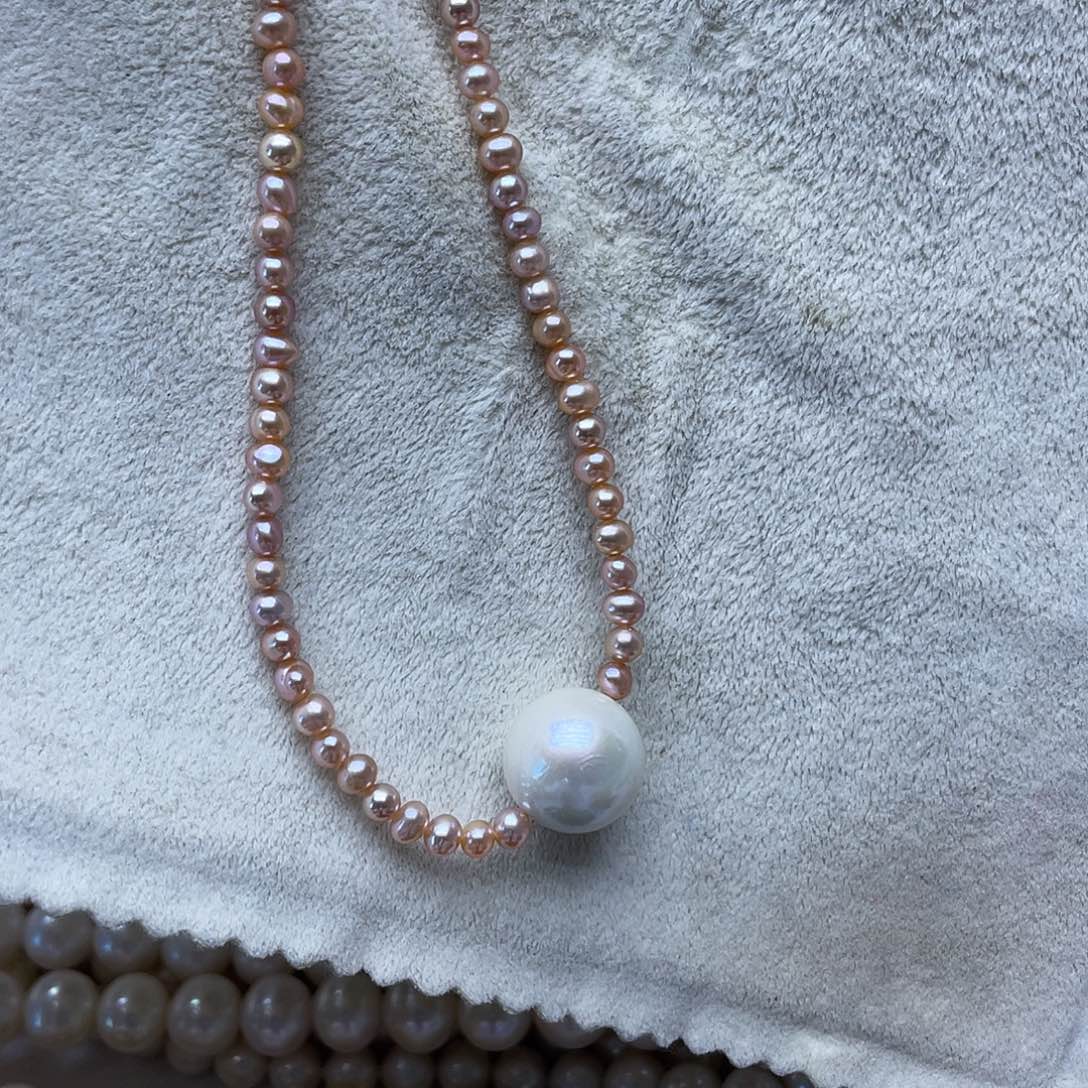 淡水珍珠未镶嵌颈饰