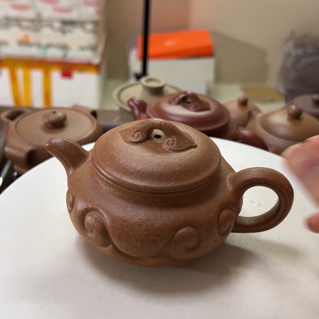 茶壶紫砂老段泥如意仿古200