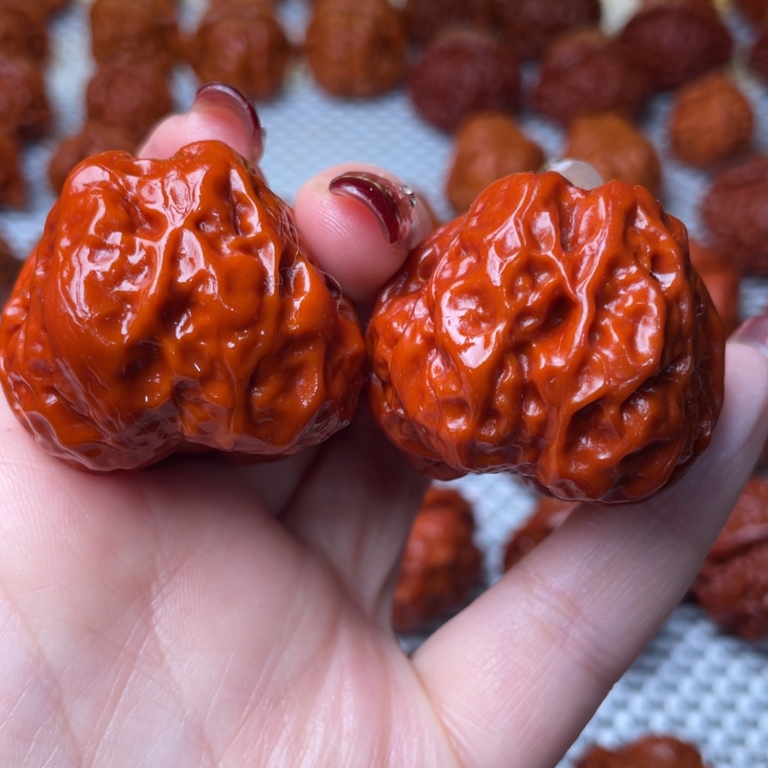 桃核吊坠文玩核桃 手把件 蛤蟆头 38