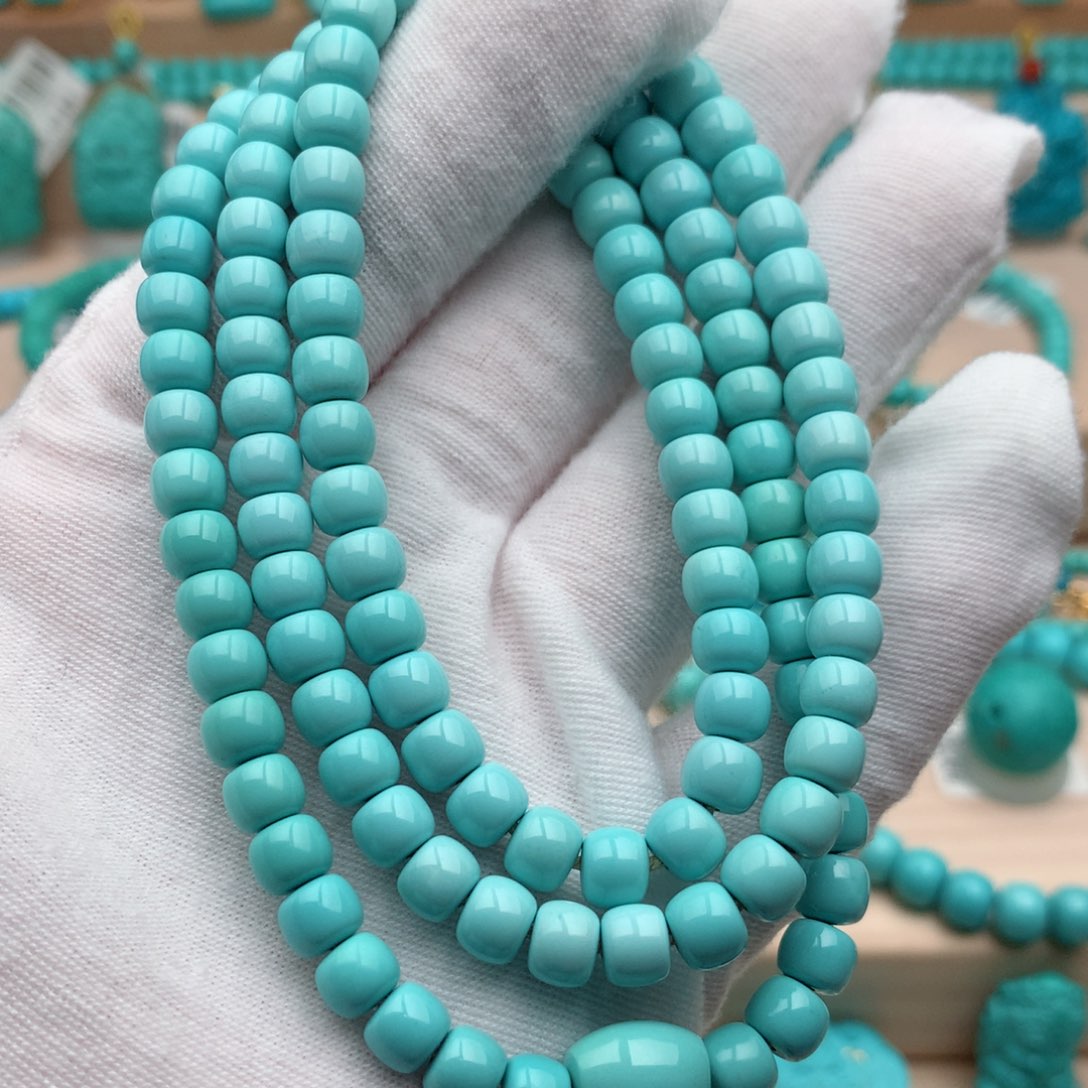 绿松石未镶嵌珠宝奇石6mm