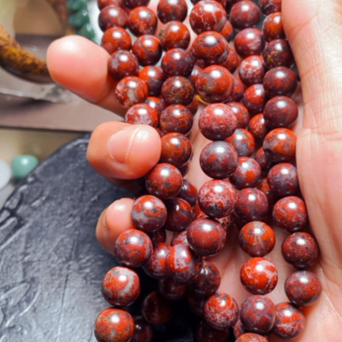 【闪购商品】新疆天宝石细胞舍利硅化铁泥石工艺碧玺（处理）妙****！