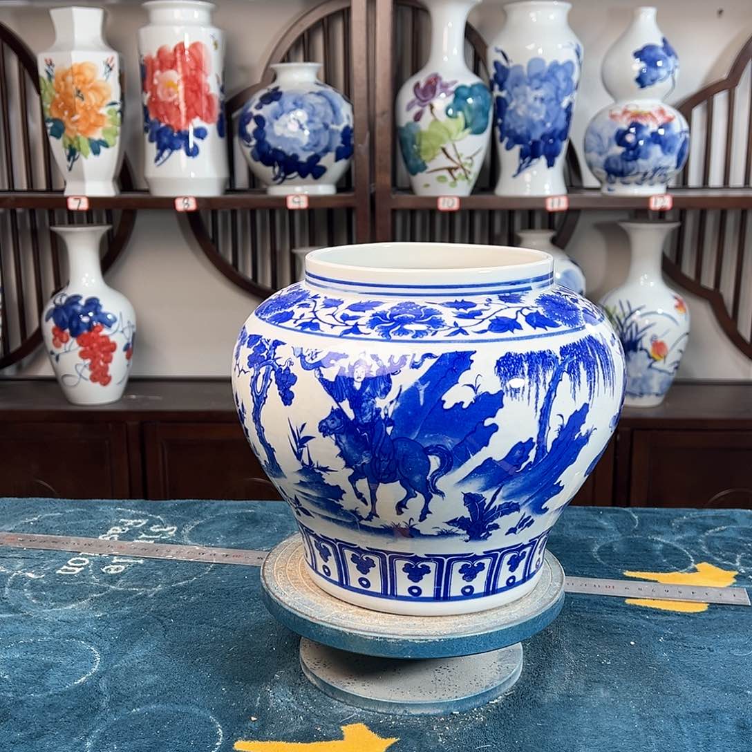 摆件景德镇陶瓷大口鬼谷