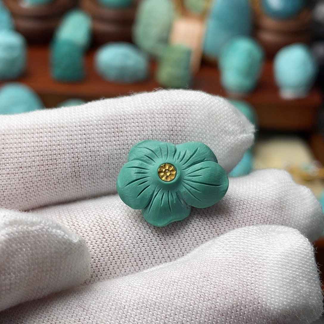 绿松石珠宝奇石未镶嵌