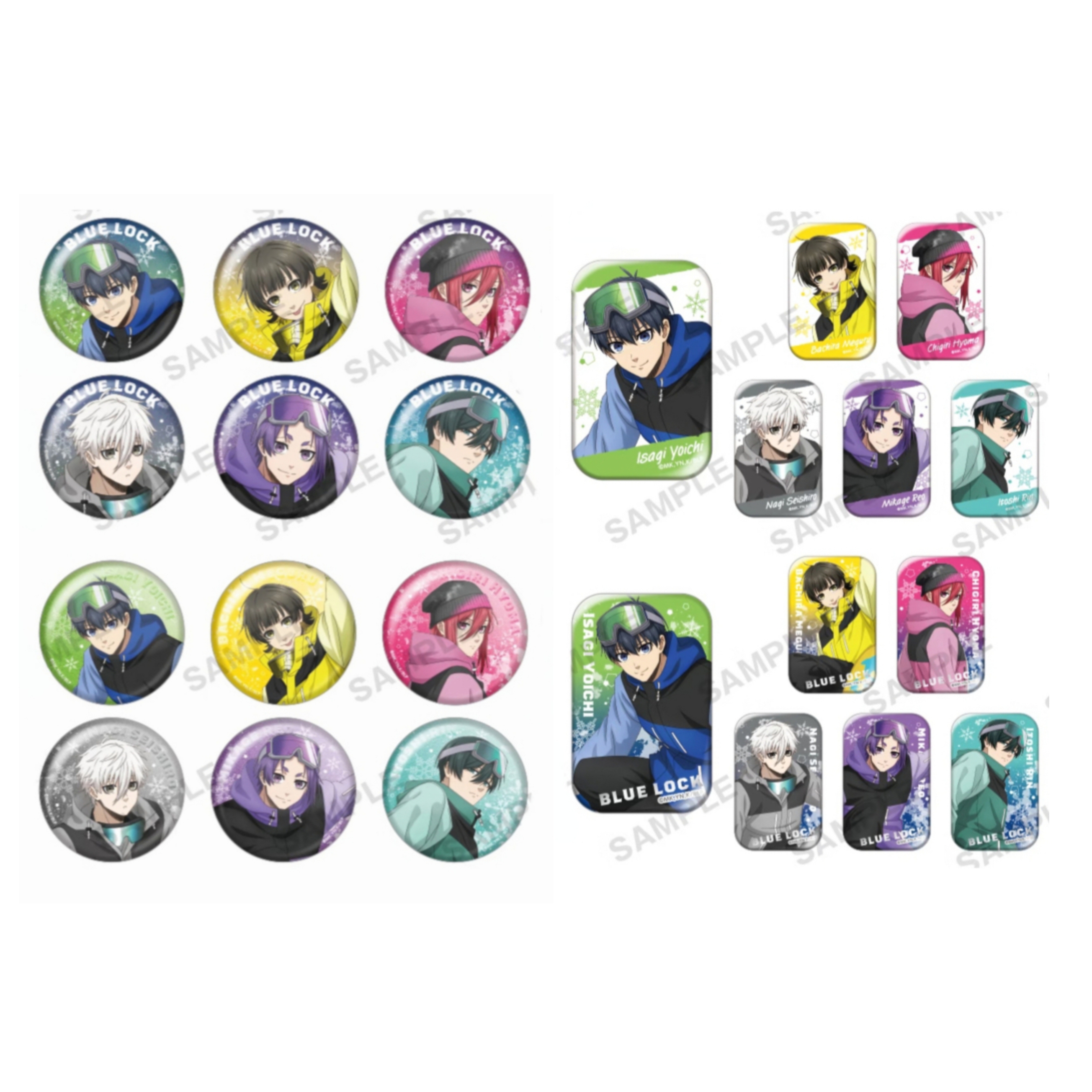 【蓝锁日谷】蓝色监狱 滑雪系列 第一弹 第二弹 徽章吧唧 盲盒代