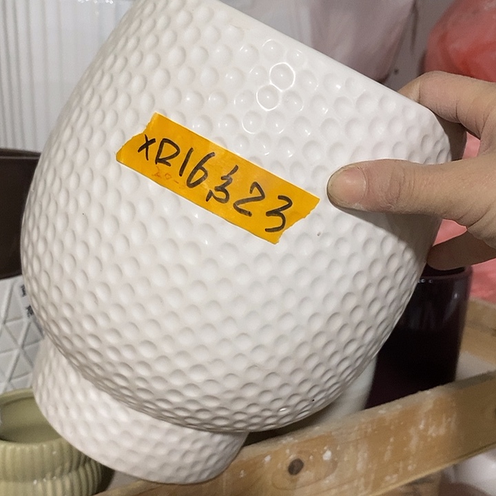 陶盆有孔 瑕疵针孔漏釉介意勿拍外高 23外16