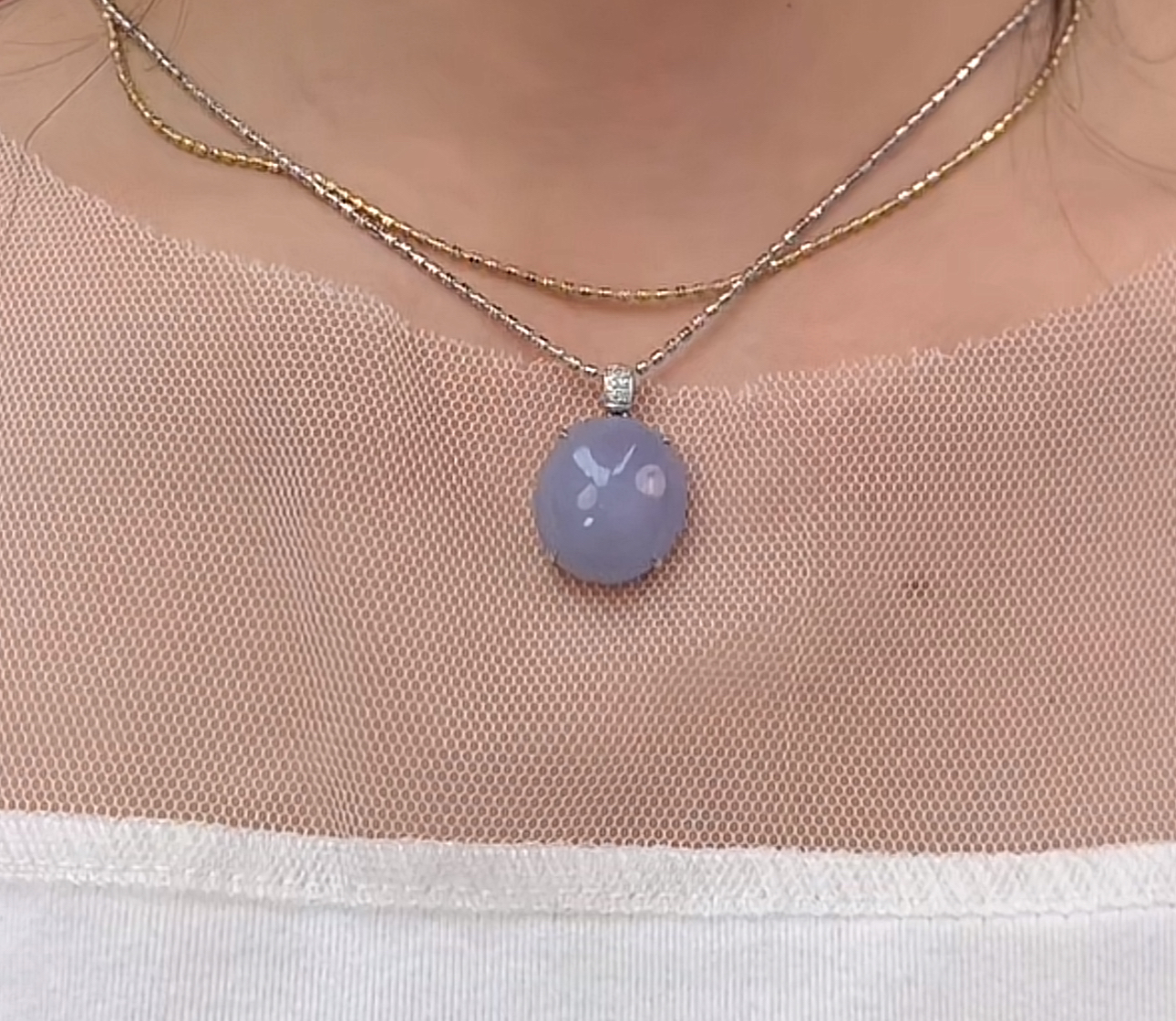 天然a货翡翠吊坠