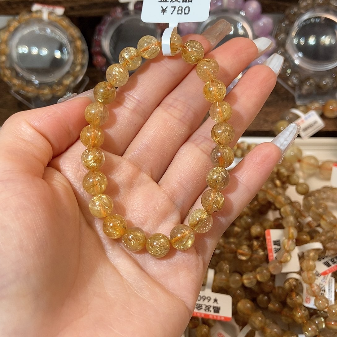 水晶手链未镶嵌蘑****）美