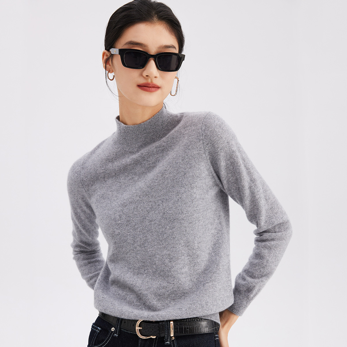 PALUOPO/帕罗《万能搭》48支羊绒衫 ET20001R-B