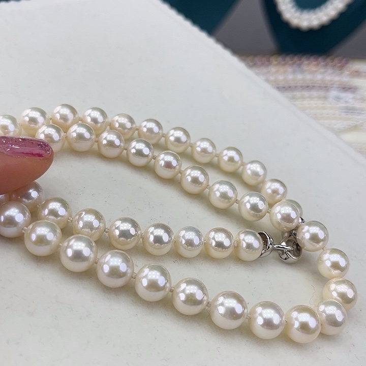 淡水珍珠颈饰未镶嵌➕9极光炫彩