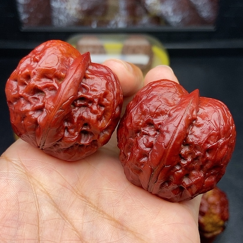 【闪购商品】把件文玩核桃39尺帝王筋元宝