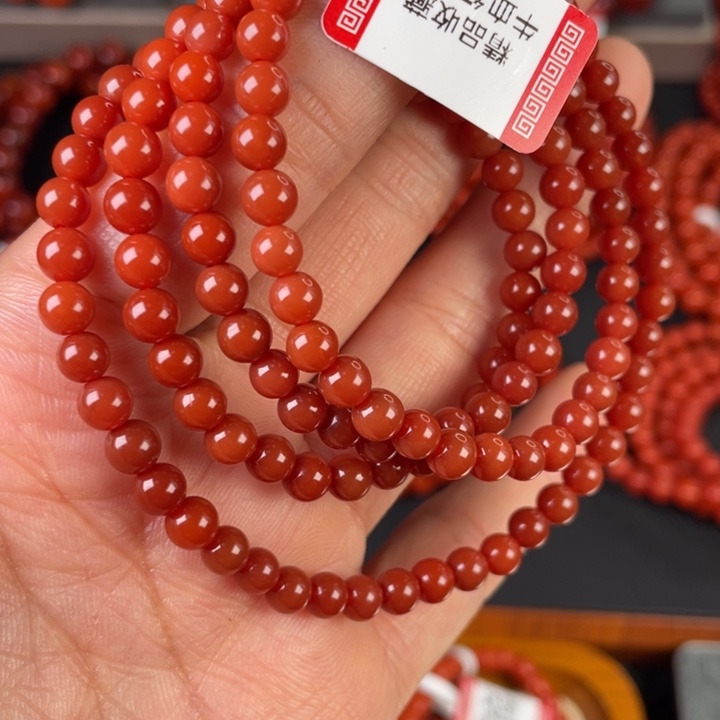 南红玛瑙手链未镶嵌
