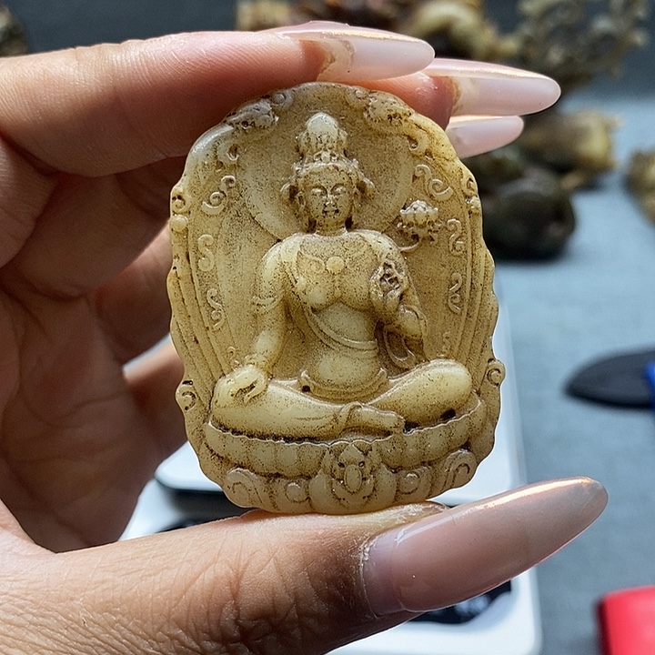 道***可和田玉未镶嵌挂件