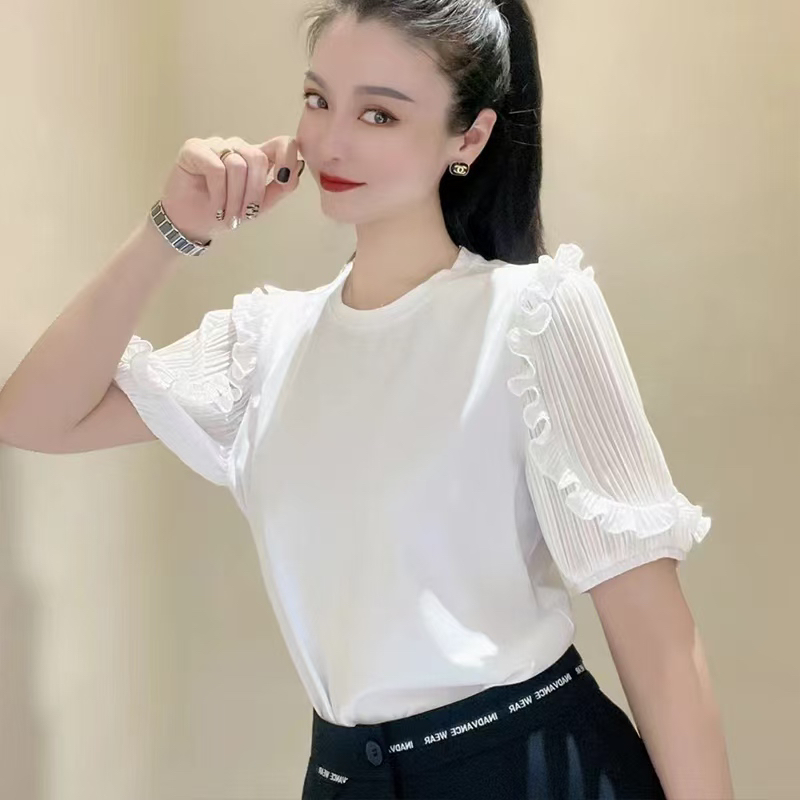 未使用 SANDRO/桑德罗黛菲 A8966 Sandro 白色 短袖 全新 0码 