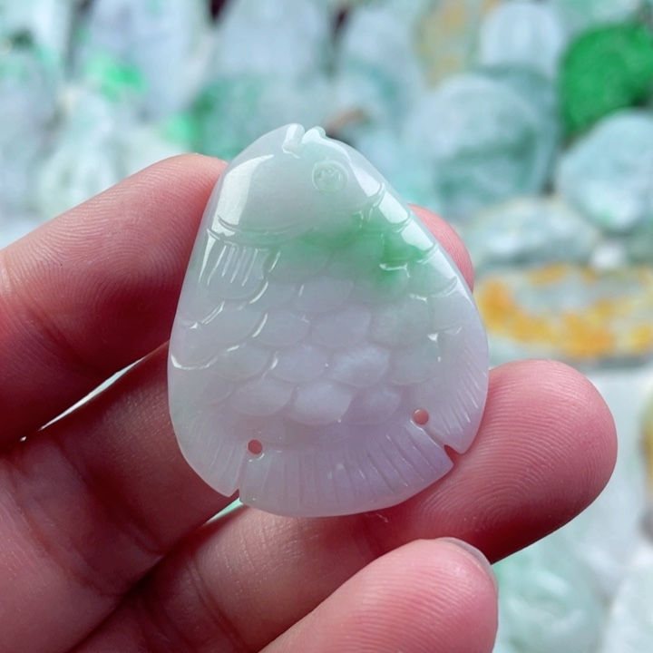 翡翠未镶嵌吊坠(不含链)