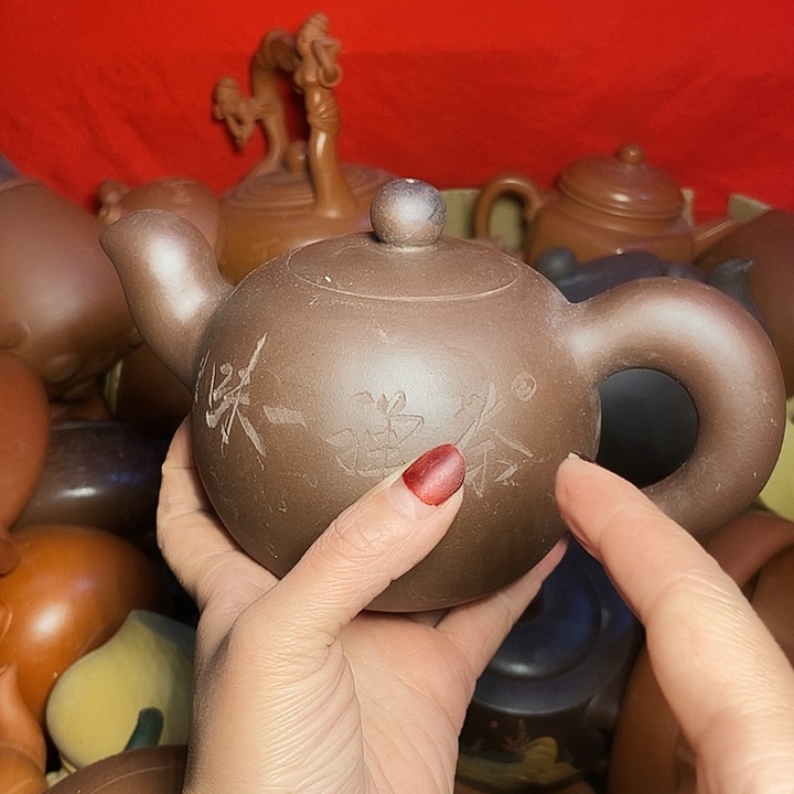 全手工制作宜兴紫砂茶壶