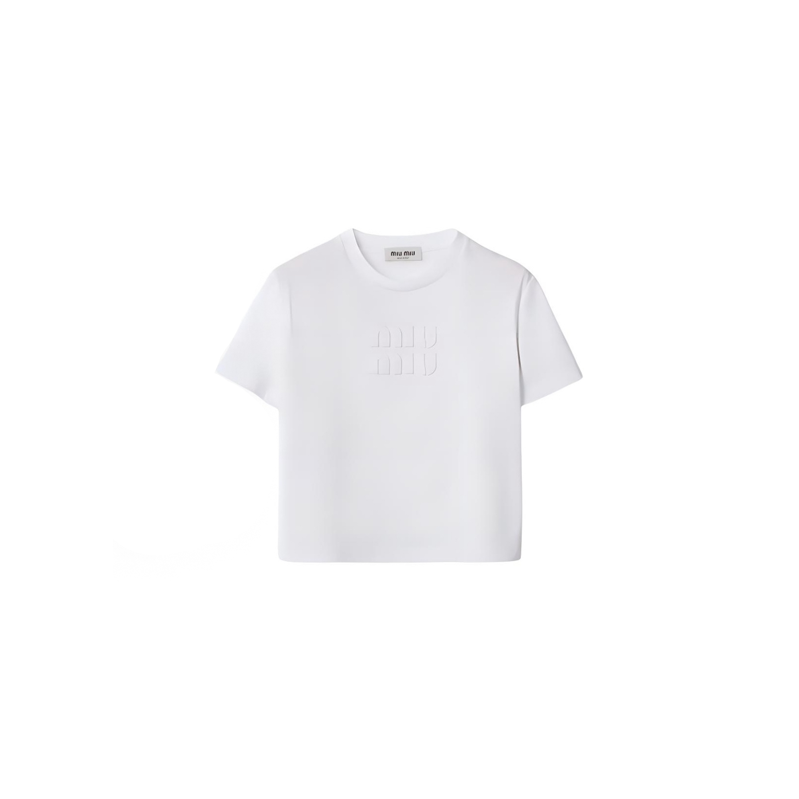 未使用 MIU MIU/缪缪 贴布logo短袖T恤