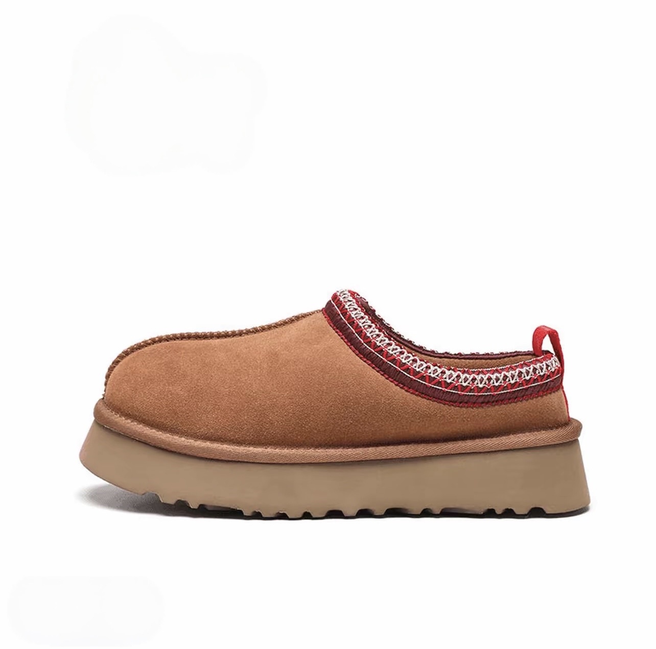 【厚底民族风专柜版】新款4厘米浅口短筒鞋皮毛一体雪地靴TA