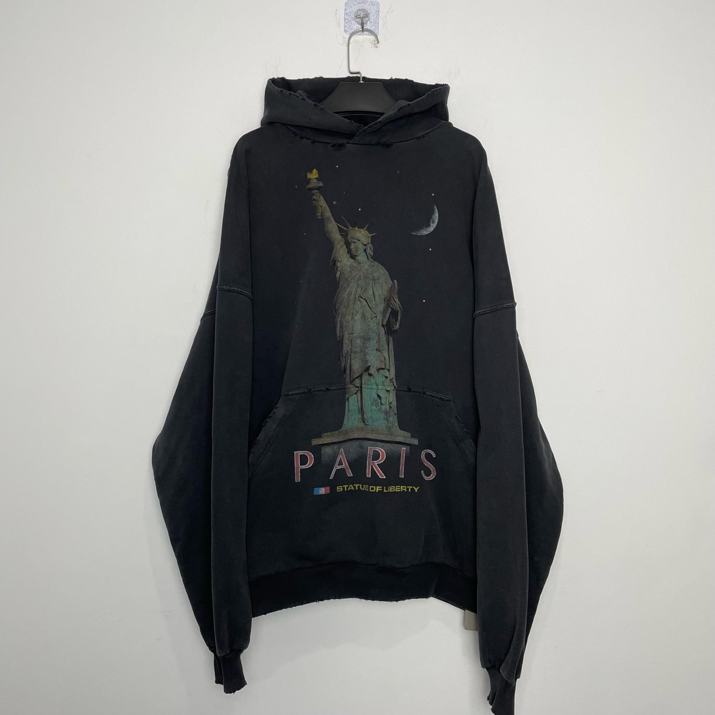 未使用 Balenciaga/巴黎世家 （vd）24FW自由女神像破坏卫衣0753