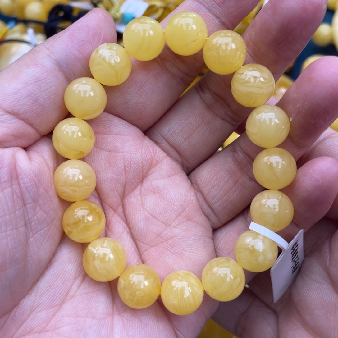 琥珀裸石未镶嵌琥珀蜜蜡11m m