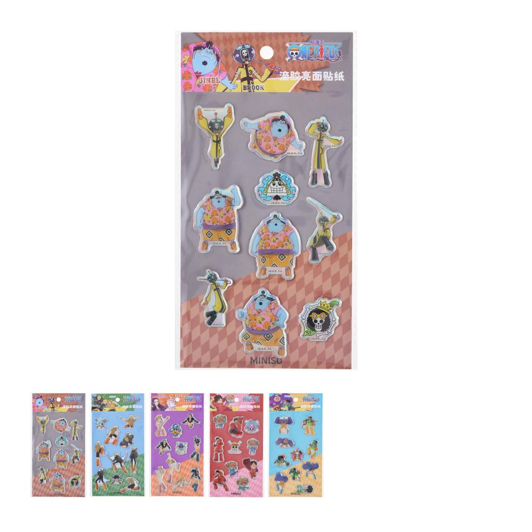 One Piece航海王滴胶亮面贴纸（款式随机）联名&名创优品