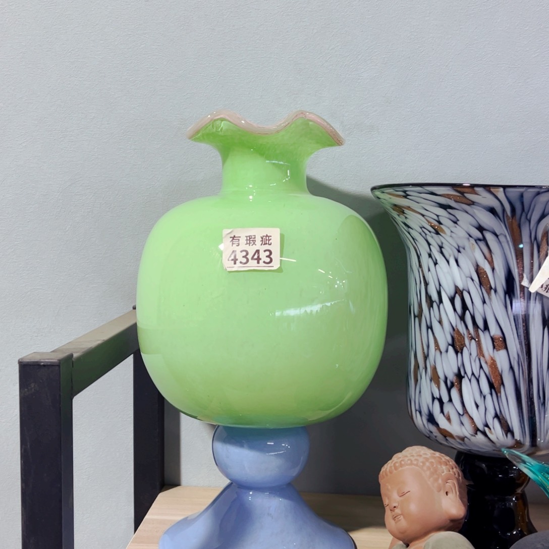 琉璃4343瑕高35 花瓶摆件