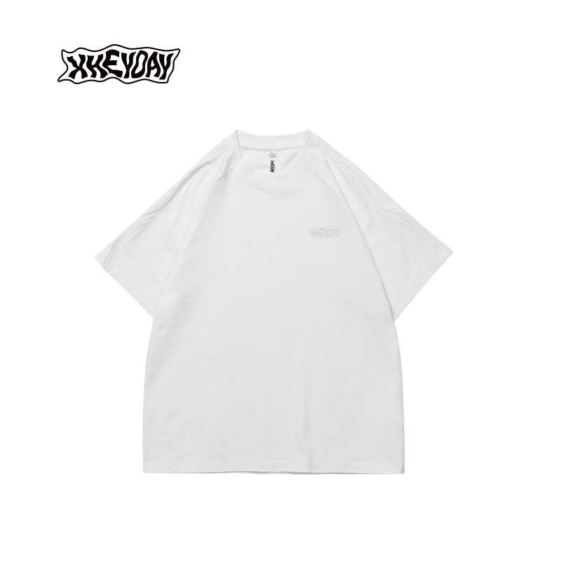 波浪T恤白色（M码）