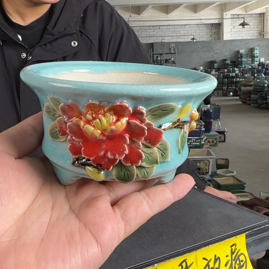 陶。一风堂石湾花盆 