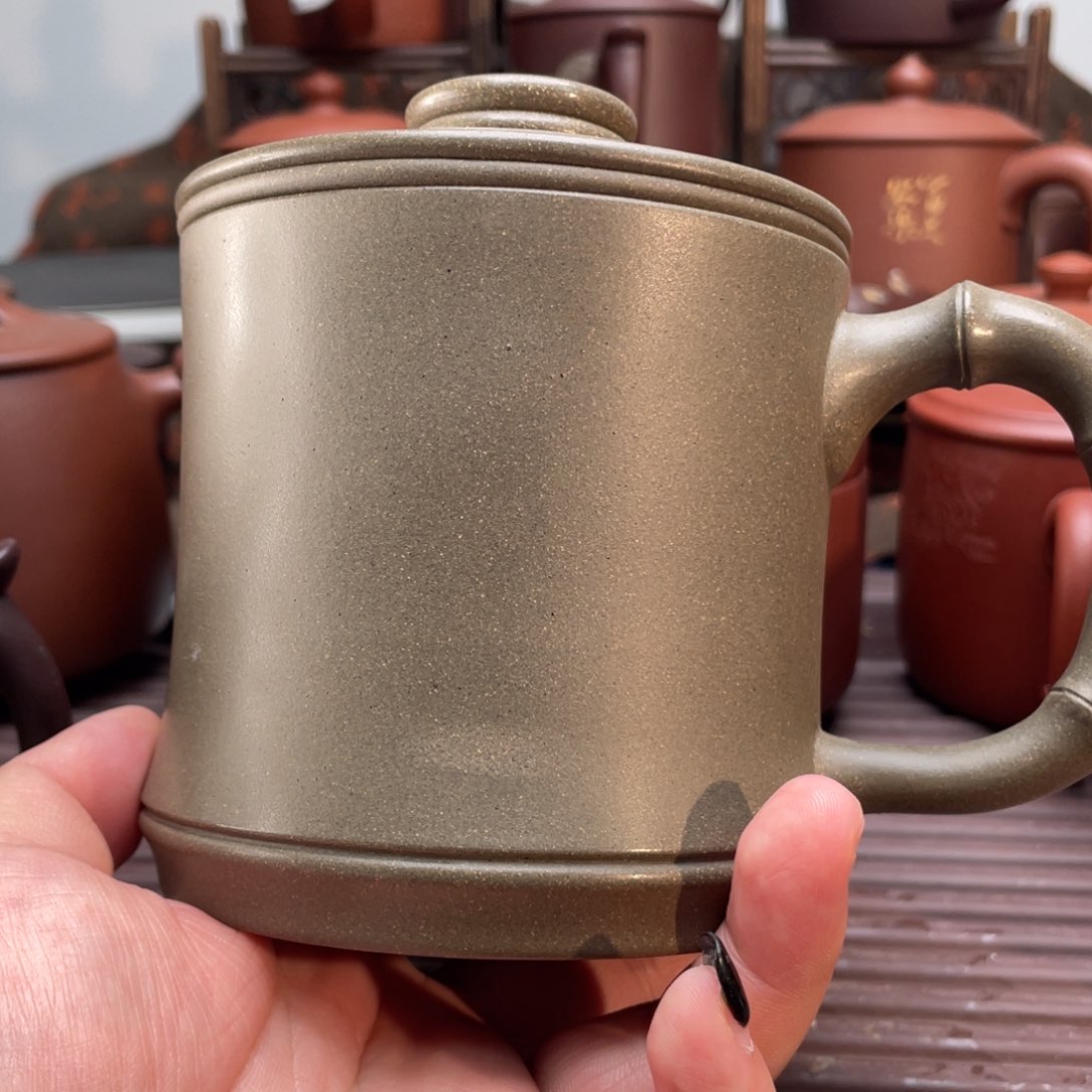 紫砂茶杯宜兴紫砂杯微瑕