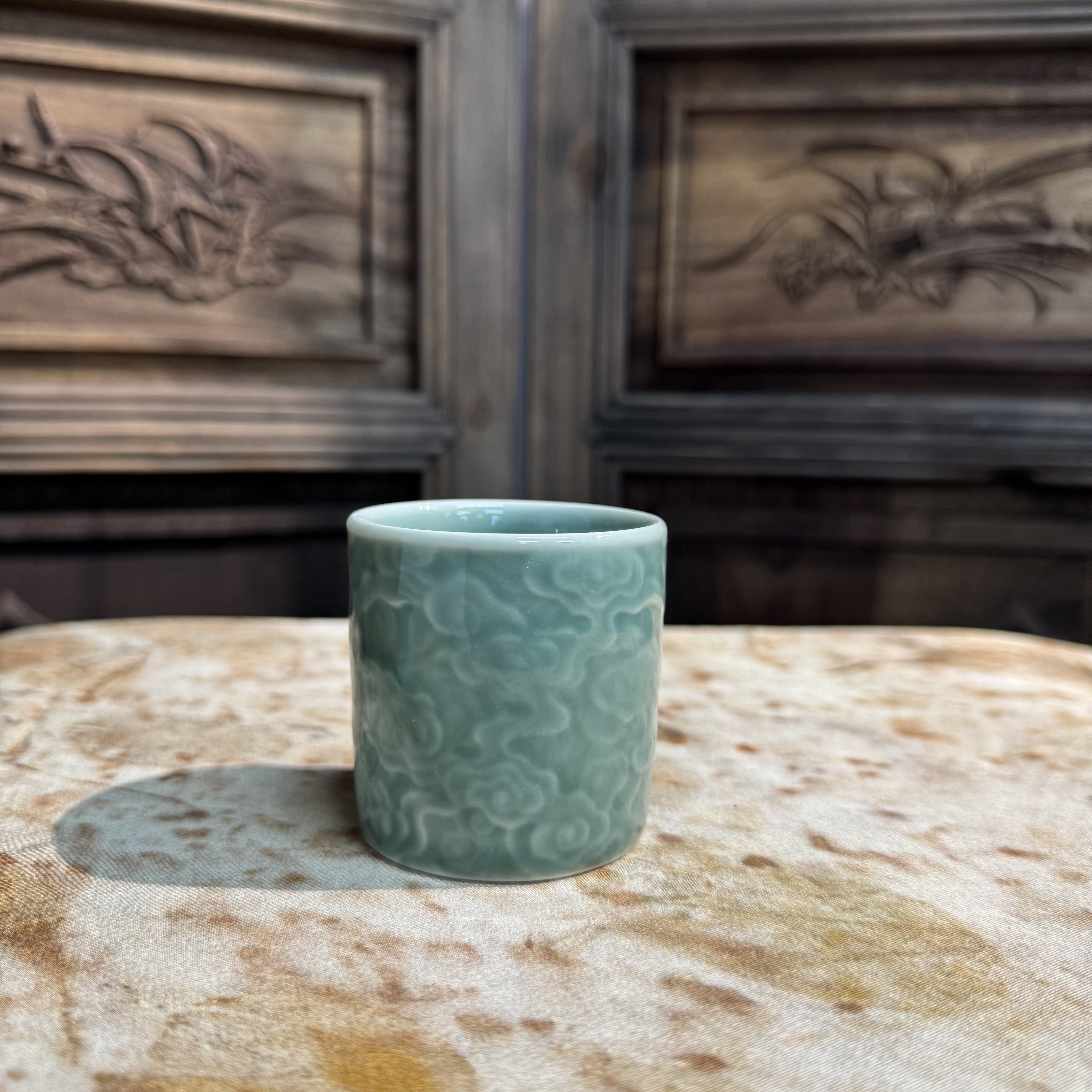 【闪购链接】B-0024 祥云扳指杯-青8