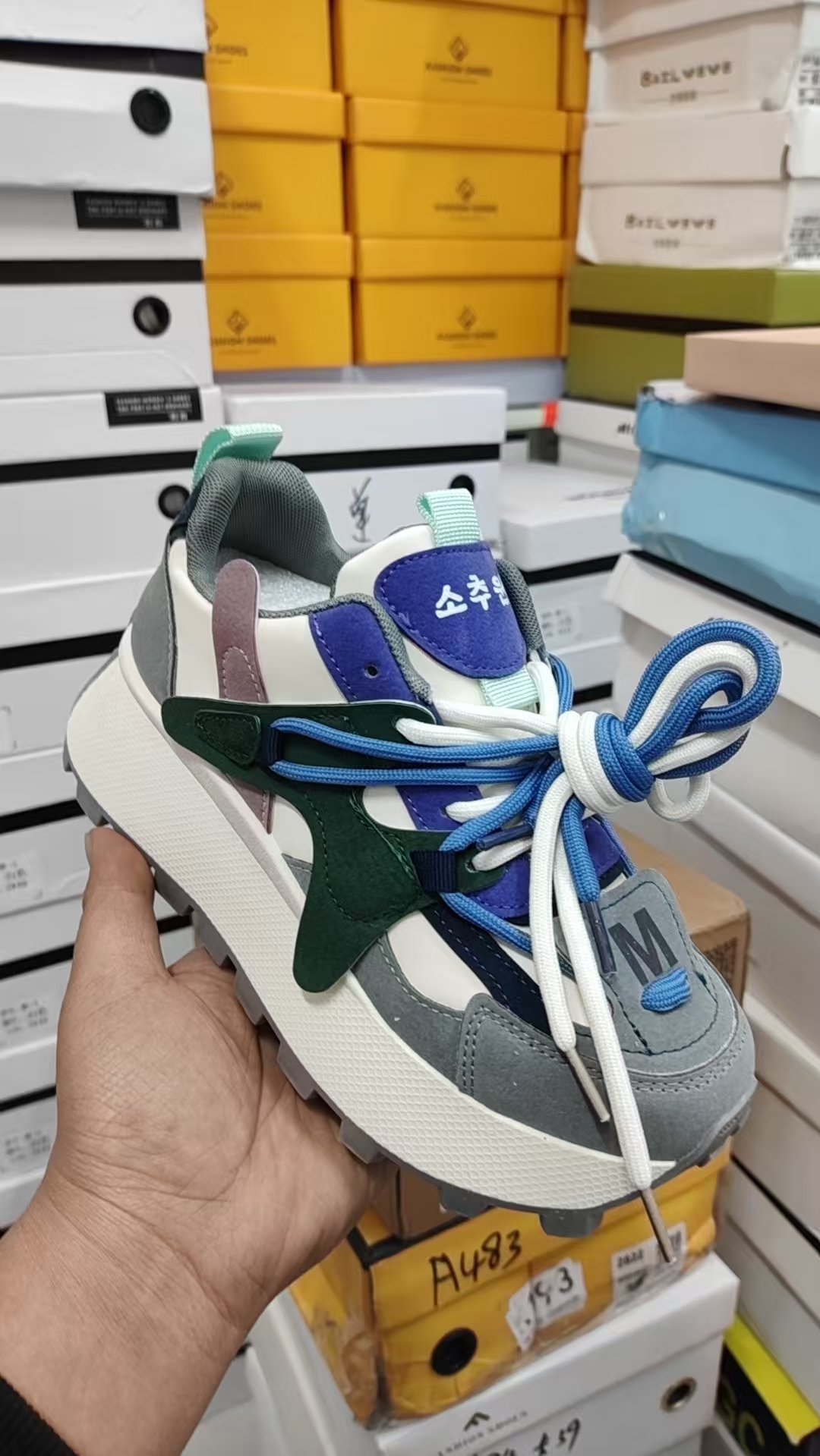 A481时尚百搭通用女鞋篮球鞋系带男鞋透气鞋子低帮