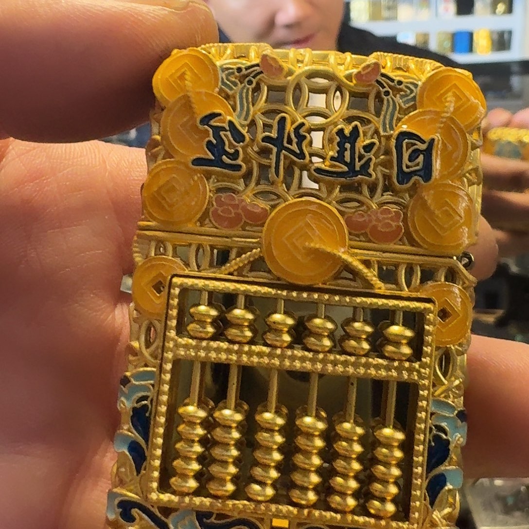 佐罗珐琅彩日进斗金煤油打火机