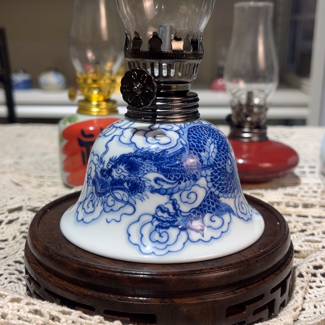 摆件景德镇陶瓷香薰灯