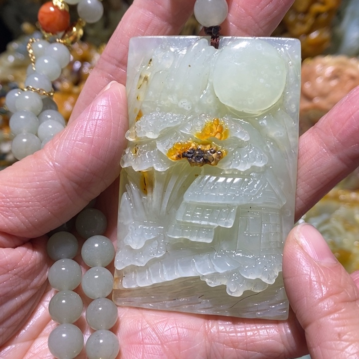 岫玉岫玉吊坠未镶嵌