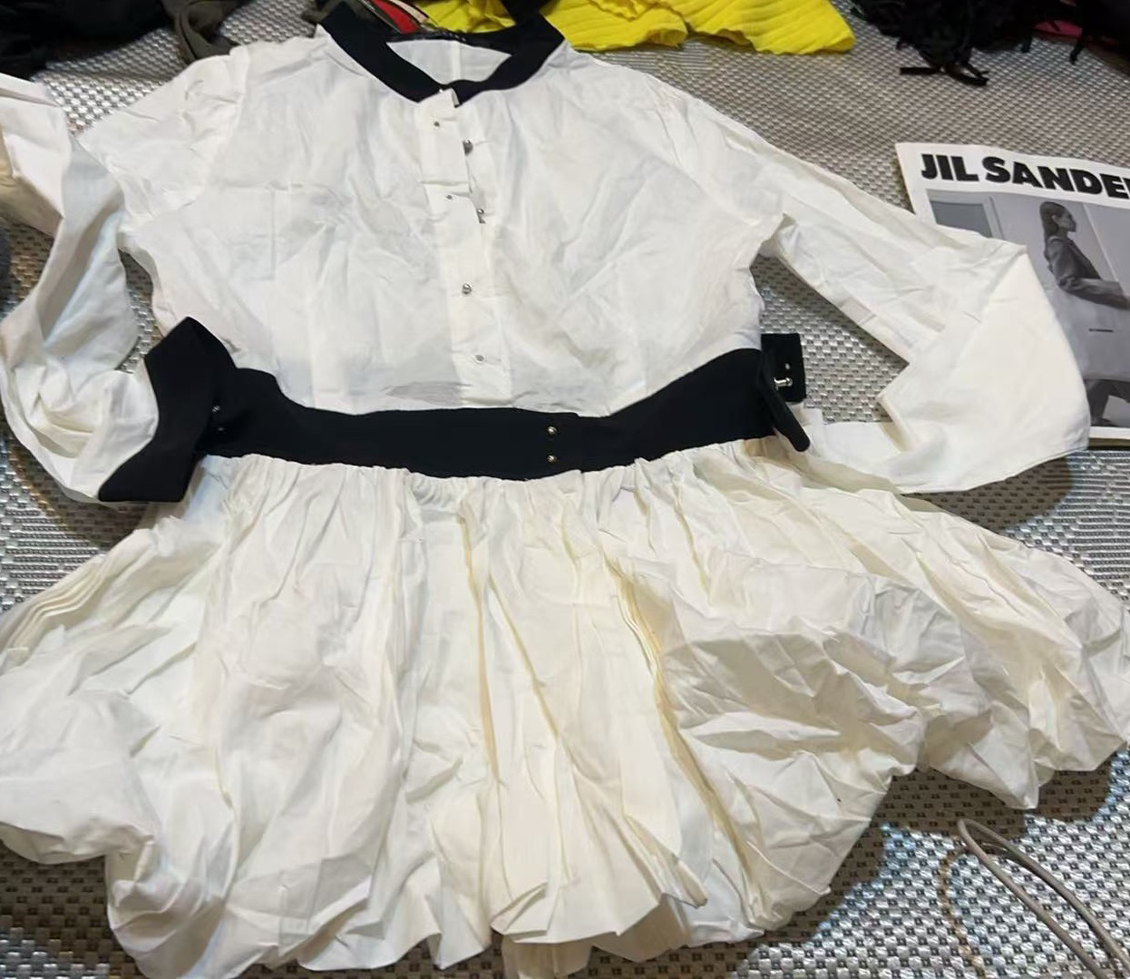 【特价不支持退换】韩版时尚优雅拼色连衣裙女装