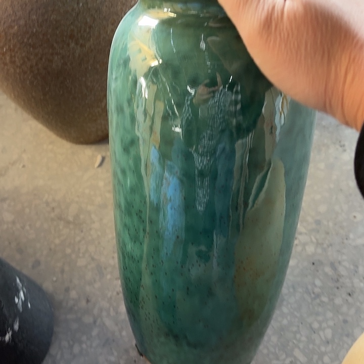 冬瓜瓶翡翠绿高30口径11