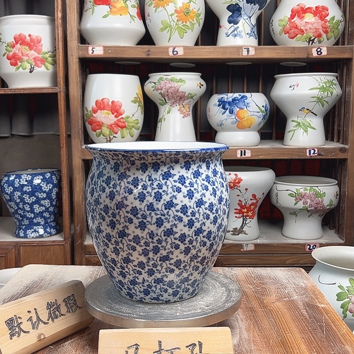 摆件圆口星星亮面新款陶瓷陶瓷