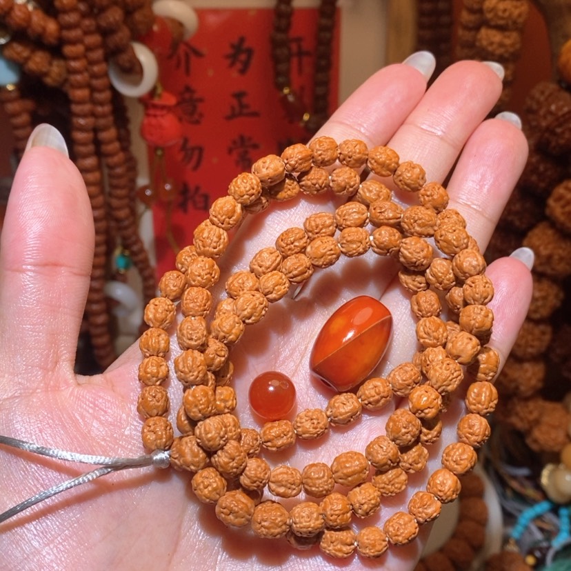 【闪购商品】金刚菩提手串婉***。06佛手