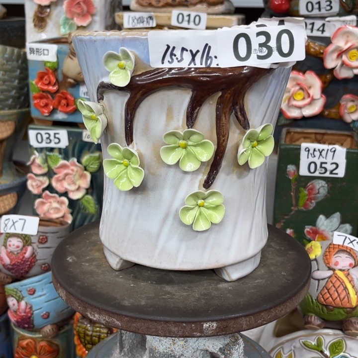 紫砂花盆粗陶材质多肉花盆