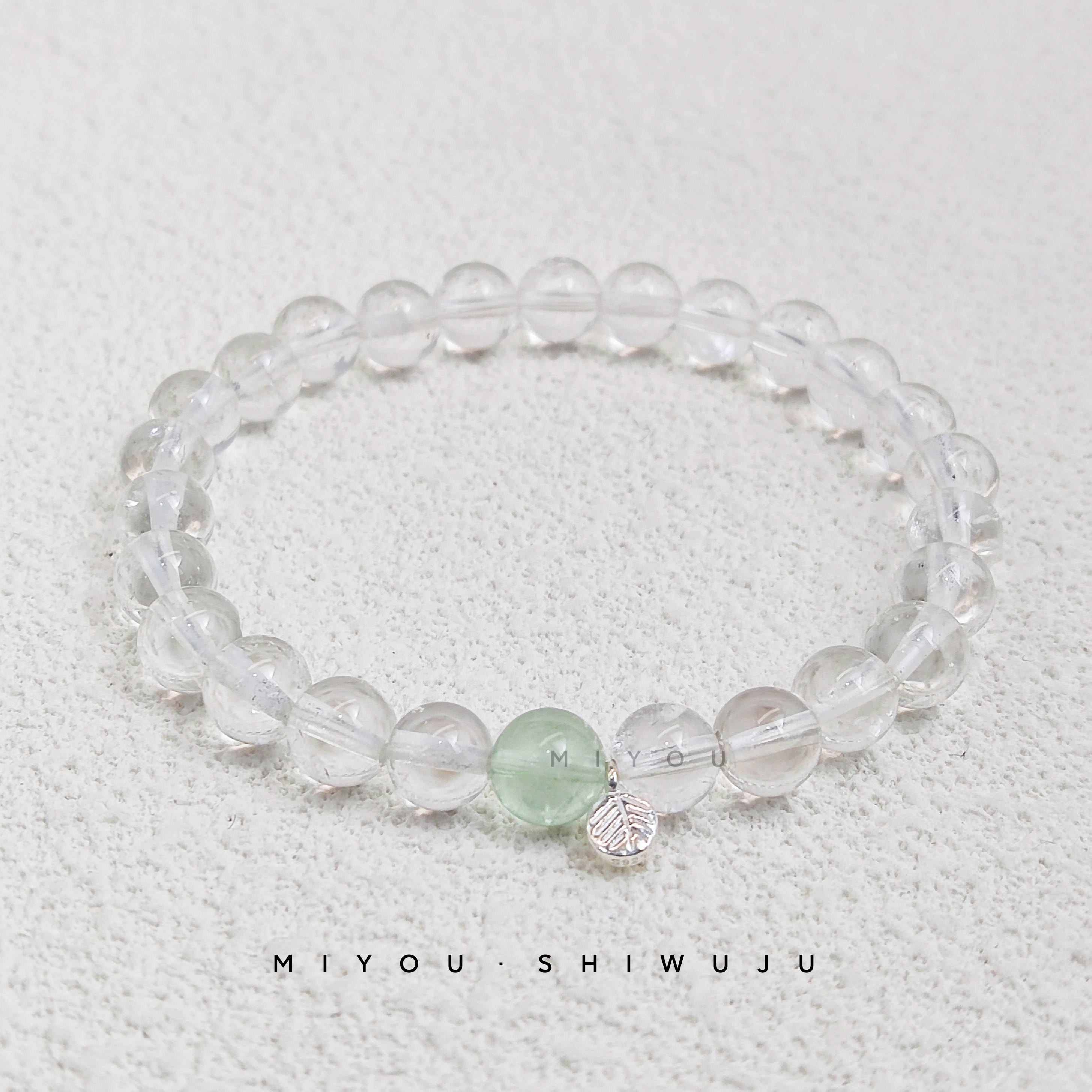 925银手链 【小叶子】白阿绿萤925银树叶甜美可爱百搭时尚