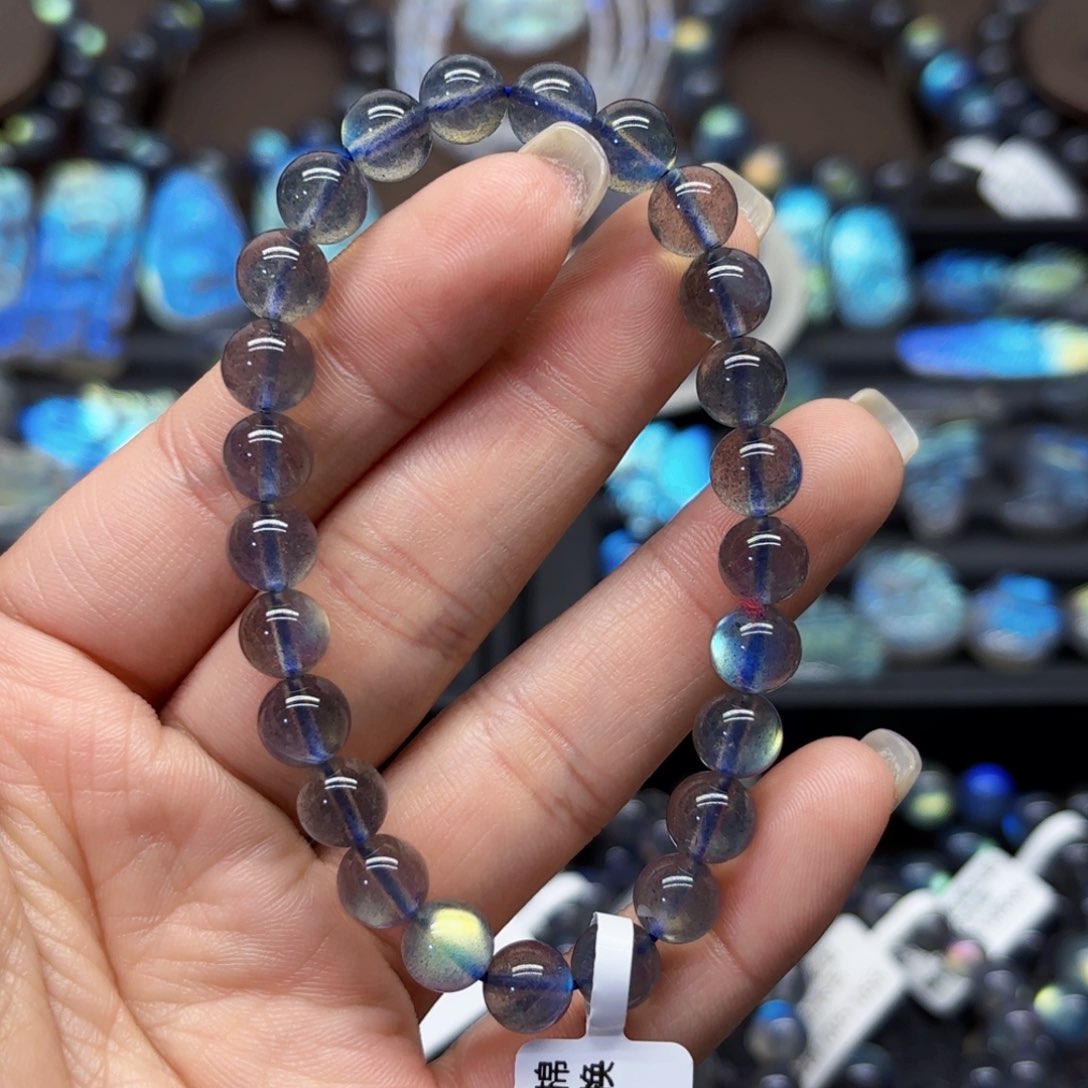 长石手链未镶嵌颖**?7.8左右