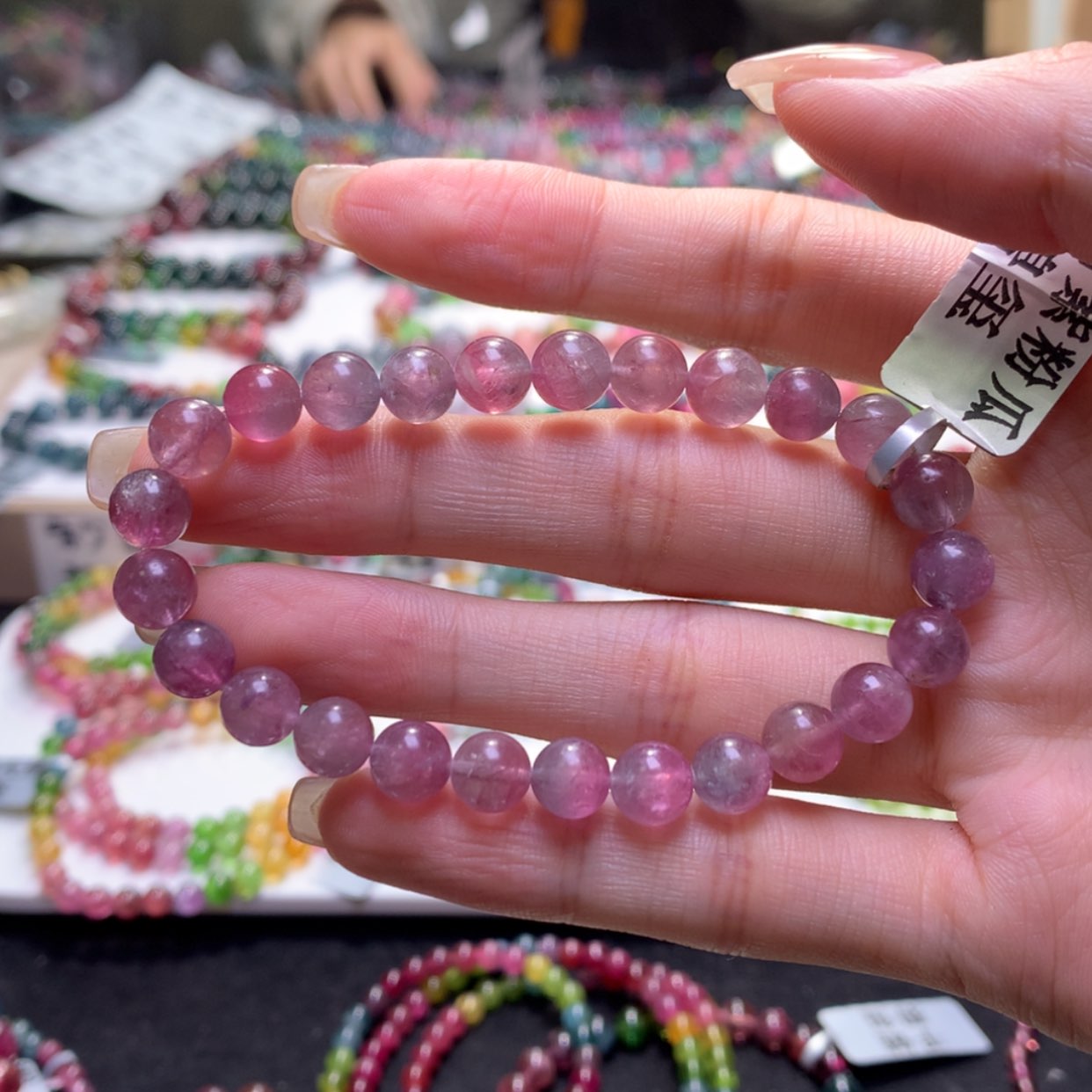 【闪购商品】银S925镶嵌手链碧玺