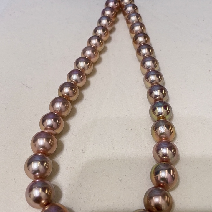 淡水珍珠颈饰银S925镶嵌瞌**宝