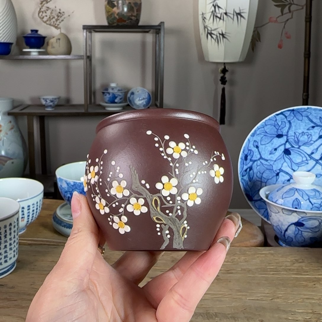 杯景德镇陶瓷柴烧多人