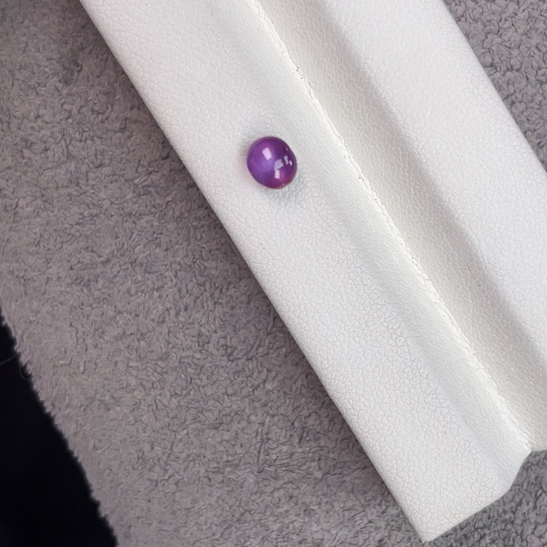 蓝宝石裸石未镶嵌星光紫蓝宝0.966Ct